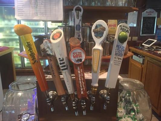 Craft beer on tap