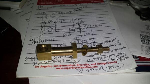 Brass parts for Asco