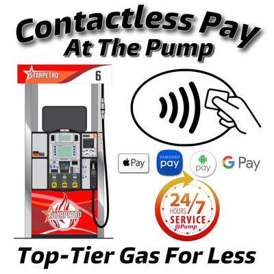 Contactless pay at the pump for your safety