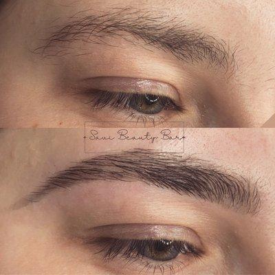 Brow shape and tint