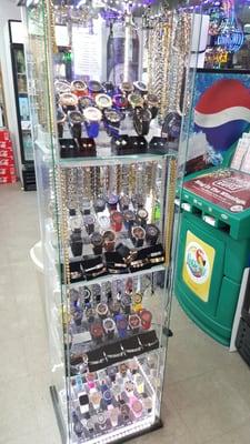 Watches with lots of bling - at the Riverland Food Store.