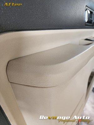 After a "Professional Shampoo & Stain Removal" interior detail.