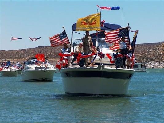 Fly Freedom's Flag on Elephant Butte Lake