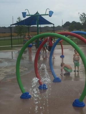 The splash pad!