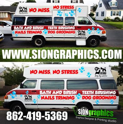 Commercial decal for different customers