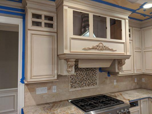 Cabinets refinishing before