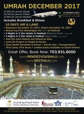 5 Stars Umrah Packages All Year Long With Affordable Prices