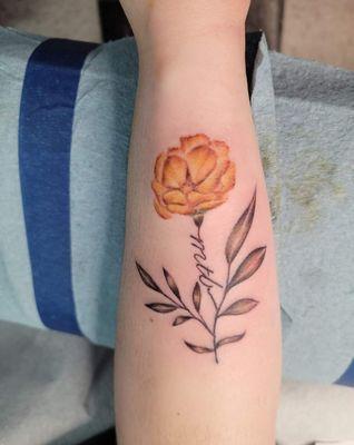 18th birthday, 1st tattoo. So realistic and she gets compliments constantly.