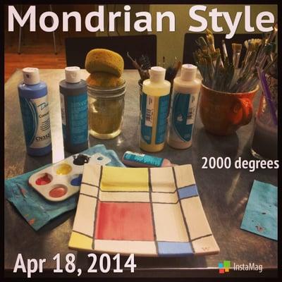 My work with the Mondrian style~