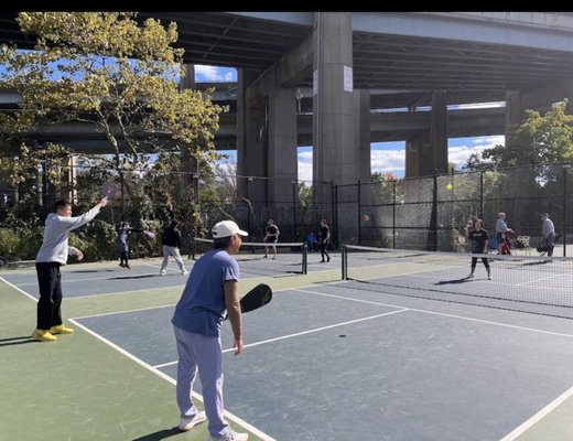 4 permanent pickleball courts