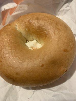 Hair in my bagel.