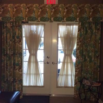 Love the new curtains, thank you Jeffrey Simpson with Rose Tree Interior Decorators.