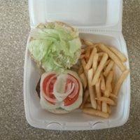 California Cheeseburger and Fries.