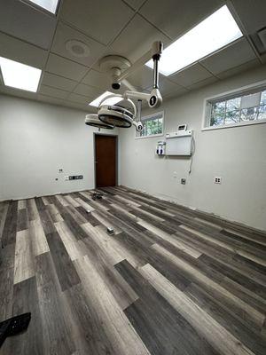 LVP Flooring installation in Dentistry