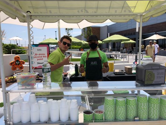 Gelato cart for events on the terrace of the Mall!