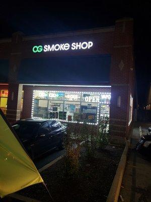 Front of the smoke shop