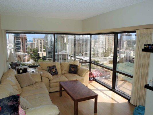 Our office and Waiting Area overlooking Beautiful Honolulu.