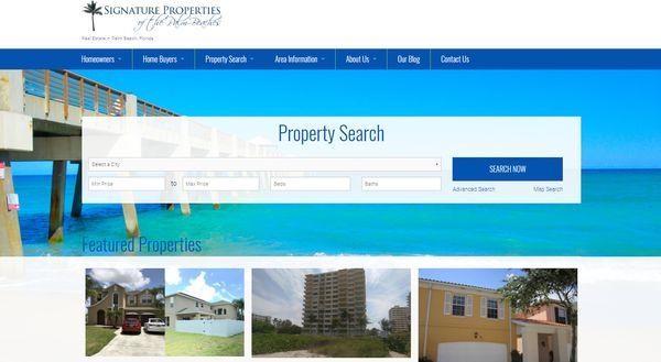 Signature Properties of the Palm Beaches Real Estate Website http://signaturepropertiesofthepalmbeaches.com/