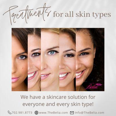 * Skin Solutions for everyone! *
 Call 702.981.8773 and book your consultation today! #Belia #skin #beauty #spa #facials #consultation #book