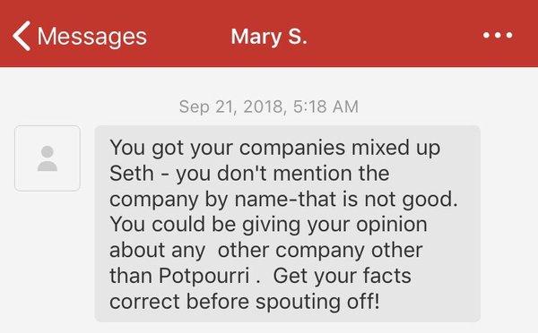 So I had an issue with this company being rude, and posted months ago my experience and this is how they respond. This is rude so beware.