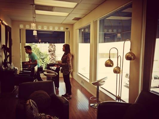 Interior of the hair salon