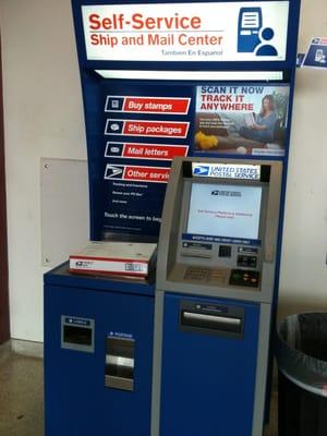 The Automated Postal Service Machine.