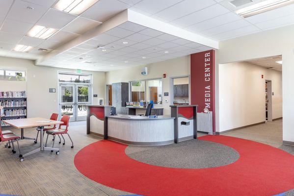 The Inside Of The BMS Media Center - Library