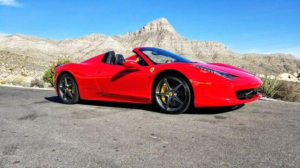 Let It Ride Exotic Cars - Ferrari 458 Spider - Las Vegas