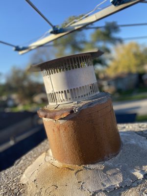 Old chimney cap