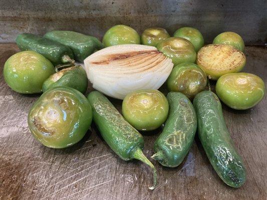 Getting ready to make the avocado crema for burritos