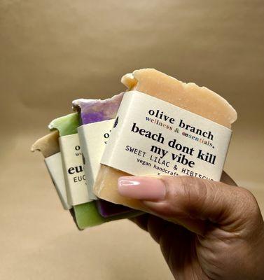 Grab a soap box. Choose 4 of your favorite scents