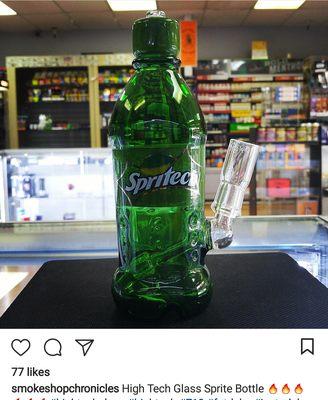 Sprite bottle bong!!!