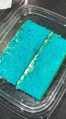 Blue Velvet Cake Slice