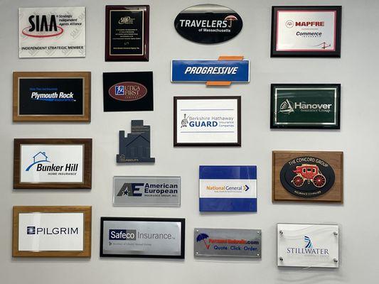 Just some of our many partner companies.