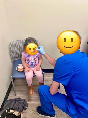 At the urgent care with the kiddo