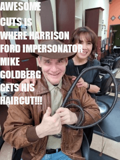 INDIANA JONES IMPERSONATOR MIKE GOLDBERG