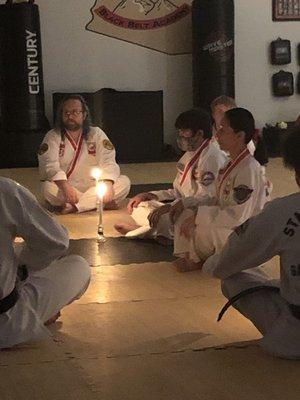 2nd Degree black belt ceremony