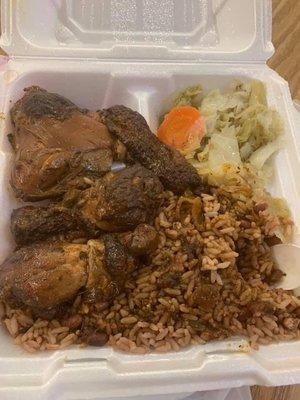 Brown Stew Chicken Plate