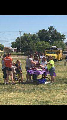 Back to school bash 2017! Free day for the kids to come win school supplies, eat hotdogs, and play games!