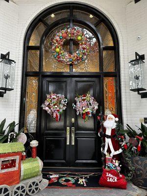 Exterior decorated by Patton Christmas Designs by Yvette - Dallas TX