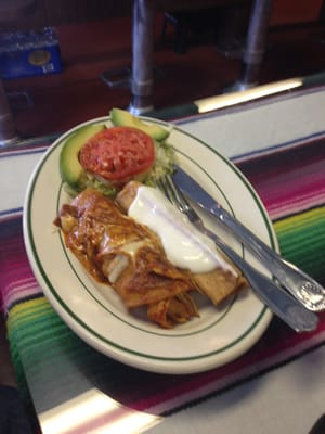 A flauta and an enchilada !