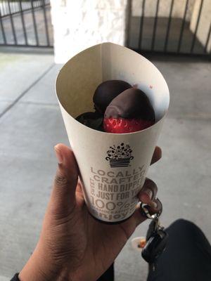 To go cup of chocolate covered strawberry bites $7.99 ($8.51 with tax)!