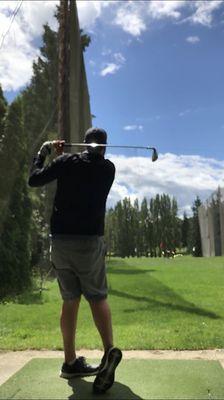 Seattle muni legend on the practice range