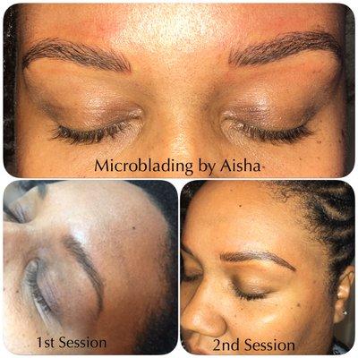 Microblading Eyebrows by Aisha