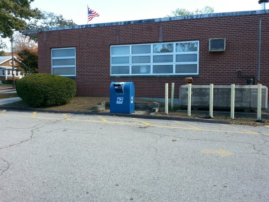 Drive up mail box, drop off the mail and be on your way.