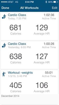 681 calories at Marc's 1 adult Hip Pop class, baby! The top one!