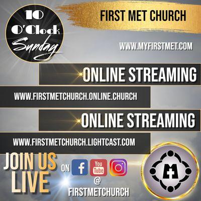 Watch our service online!