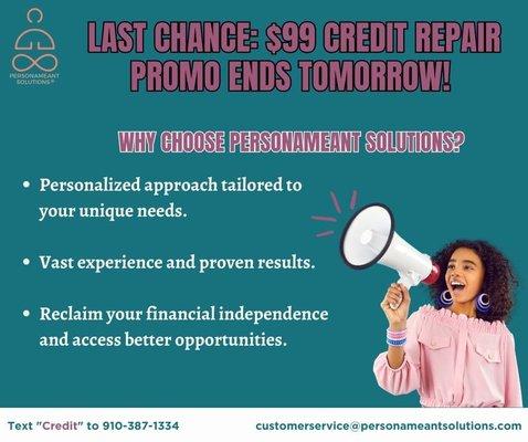 Ready to break free from credit troubles? Our expert credit repair services are here to help!