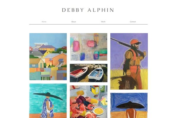 We get to work with amazing clients, like contemporary artist Debby Alphin.