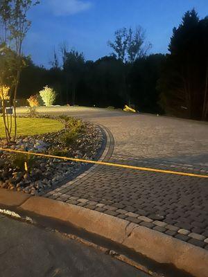 Gorgeous Paver Driveway Install, Custom Design!